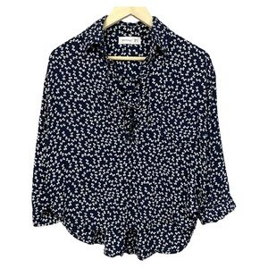 Faithfull Bow Print Blouse Size 4